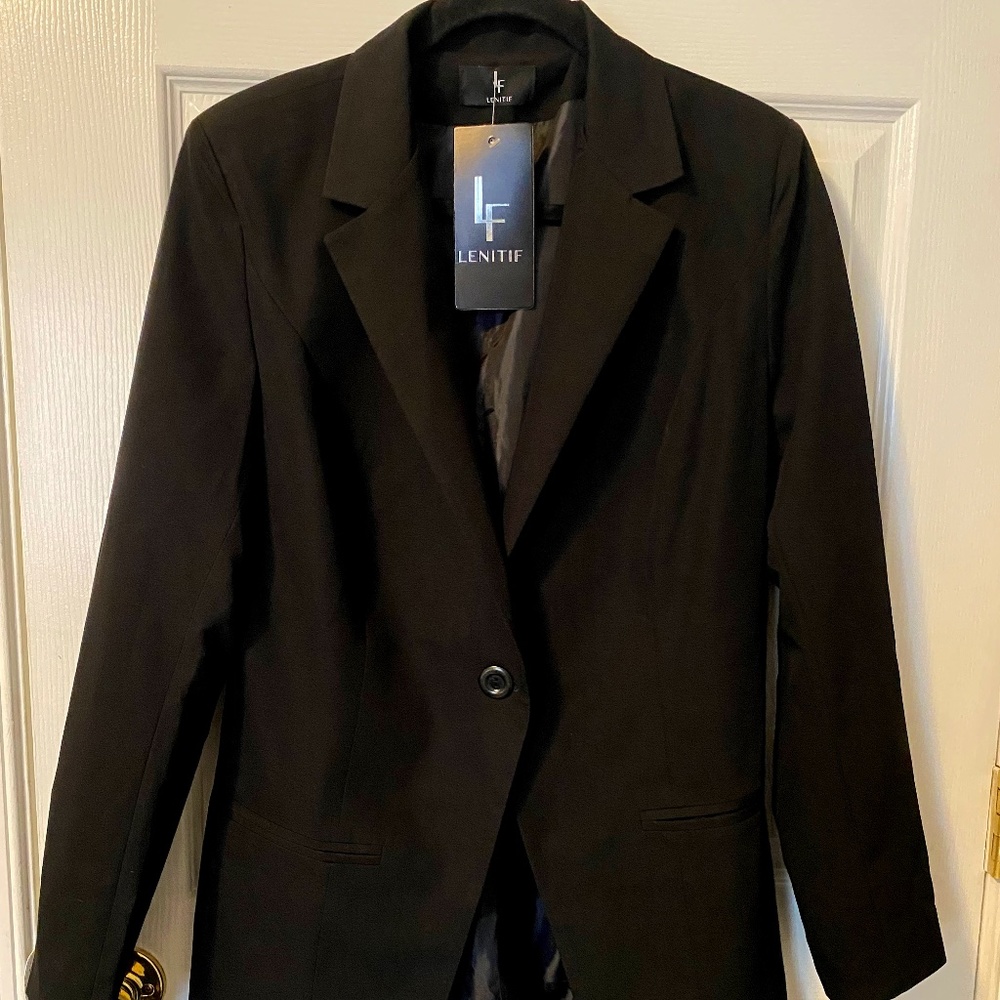 Lenitif NEW Black Suit Jacket, size XL